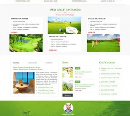 Thiết kế web Công ty Vietline Travel - Vietnam Golf Courses