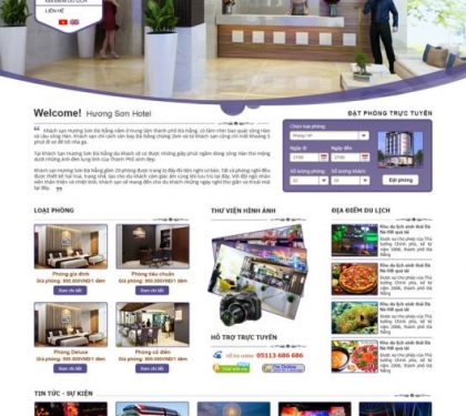 Thiết kế web Khách sạn Hương Sơn