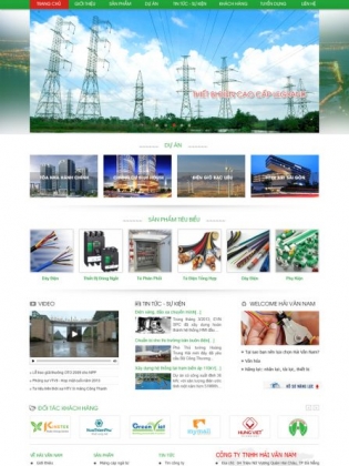 Thiết kế web Công ty Hải Vân Nam