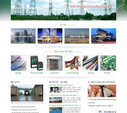 Thiết kế web Công ty Hải Vân Nam