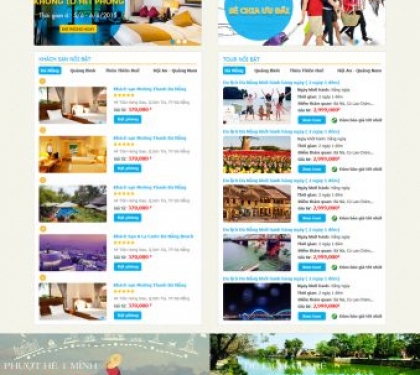 Thiết kế web Du lịch APT travel Hội An