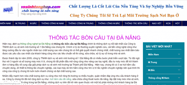 Công Ty Vệ Sinh Môi Trường Đô Thị Số 1 Đà Nẵng